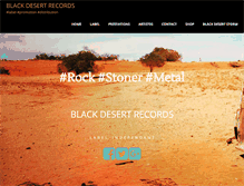 Tablet Screenshot of blackdesertrecords.com